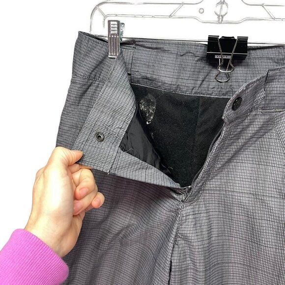 COLUMBIA snow / ski /‎ snowboarding pants Youth Size 14/16 grey plaid - Picture 5 of 10